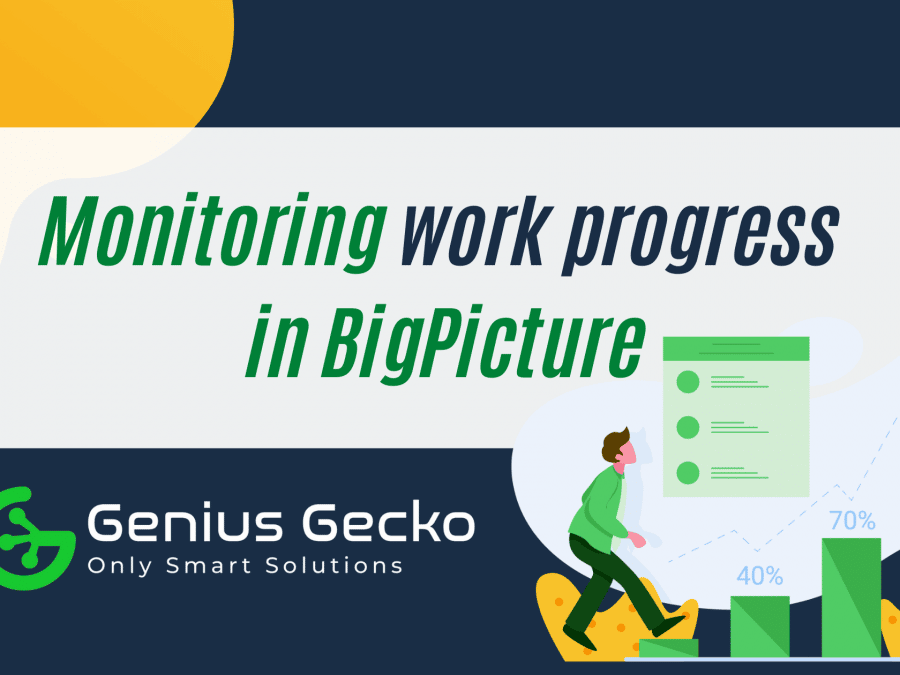 Monitoring work progress in BigPicture